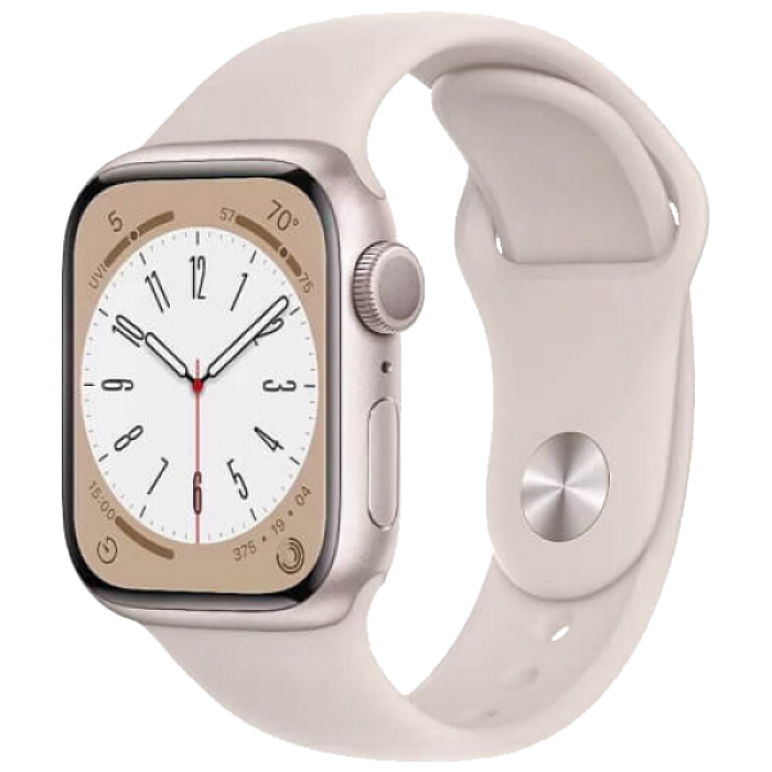 Apple Watch Series 8 45mm LTE Starlight Aluminium Case with Starlight Sport Band (MNK73) NO BOX