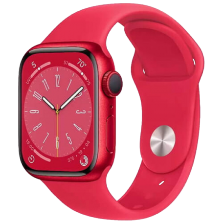 Apple Watch Series 8 41mm Red Aluminium Case with (PRODUCT)RED Sport Band (MNUG3) NO BOX