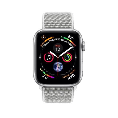 Apple Watch Series 4 40mm Silver Aluminium Case with Seashell Sport Loop (MU652)