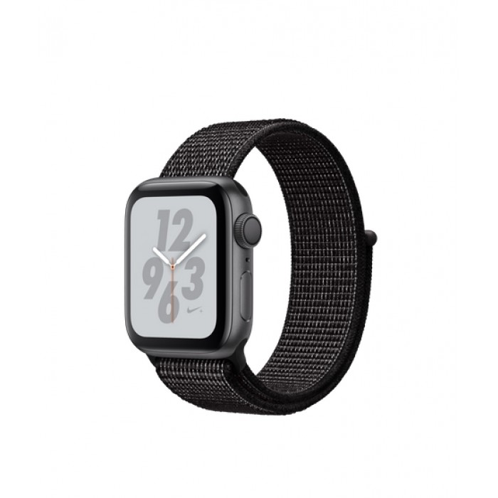 Apple Watch Series 4 Nike + 40mm GPS Space Gray Aluminum Case with Black Nike Sport Loop (MU7G2)