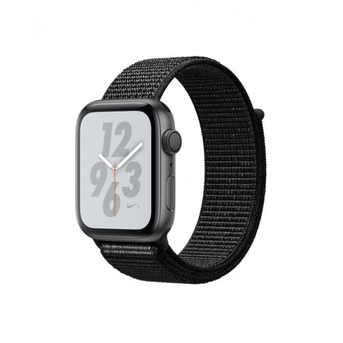 Apple Watch Series 4 Nike+ 44mm GPS Space Gray Aluminum Case with Black Nike Sport Loop (MU7J2)