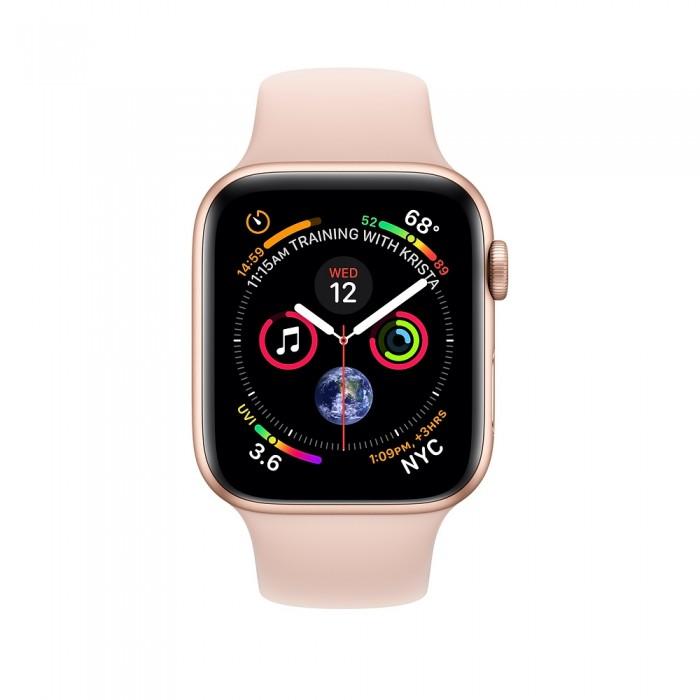 Apple Watch Series 4 40mm GPS + LTE Gold Aluminum Case with Pink Sand Sport Band (MTUJ2)