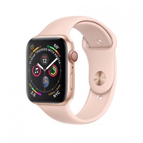 Apple Watch Series 4 44mm GPS+LTE Gold Aluminum Case with Pink Sand Sport Band (MTV02)
