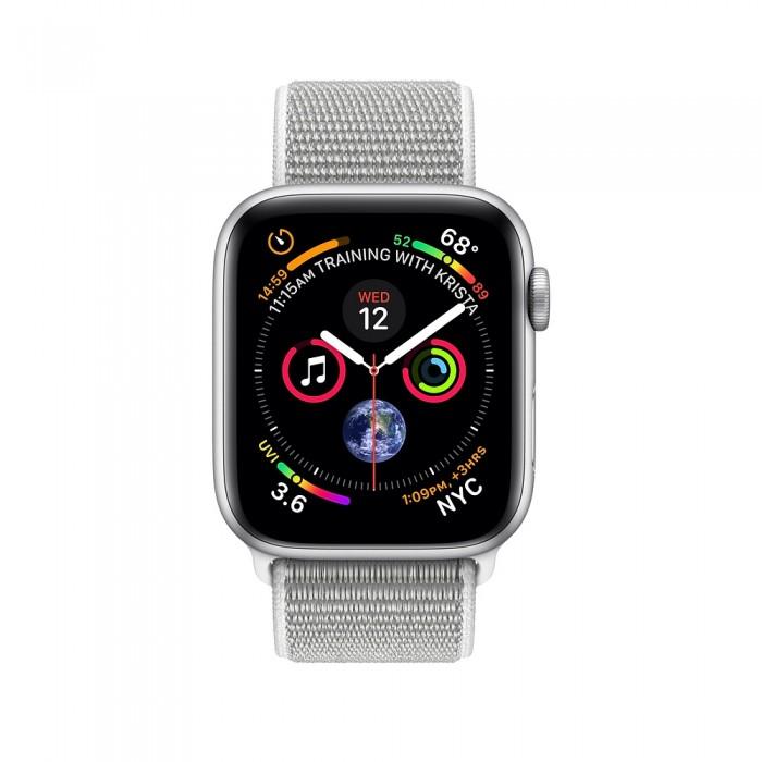 Apple Watch Series 4 40mm GPS + LTE Silver Aluminum Case with Seashell Sport Loop (MTVC2, MTUF2)