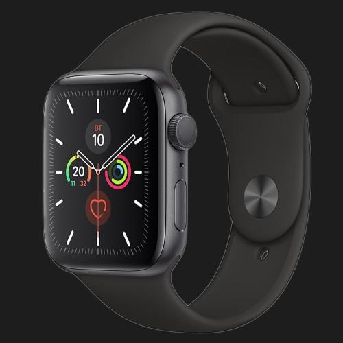 Apple Watch Series 5 44mm Space Gray Aluminium Case with Black Sport Band (MWVF2)