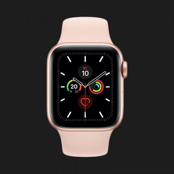 Apple Watch Series 5 40mm Gold Aluminium Case with Pink Sand Sport Band (MWV72)