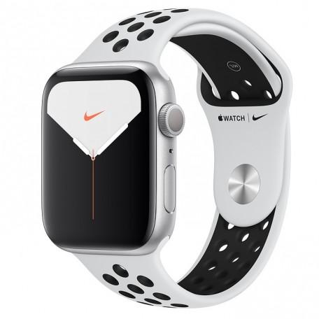 Apple Watch Series 5 Nike + 44mm GPS Silver Aluminum Case with Pure Platinum / Black Nike Sport Band (MX3V2)