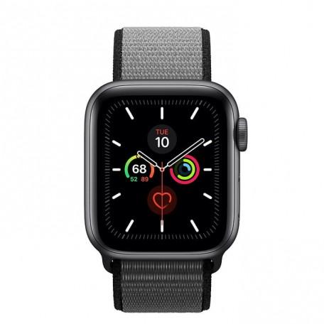 Apple Watch Series 5 40mm Space Gray Aluminium Case with Anchor Gray Sport Loop (MWTQ2)