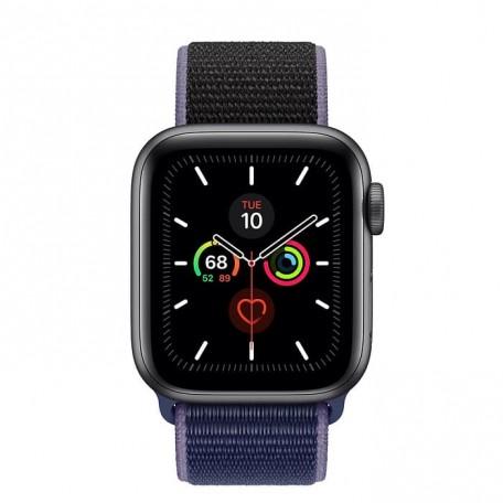Apple Watch Series 5 40mm Space Gray Aluminium Case with Midnight Blue Sport Loop (MX3N2)