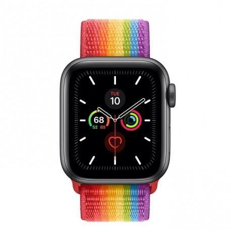 Apple Watch Series 5 40mm Space Gray Aluminium Case with Pride Sport Loop (MV9Q2)