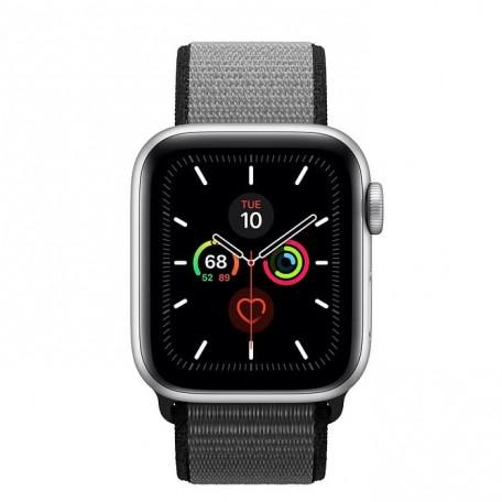 Apple Watch Series 5 40mm Silver Aluminium Case with Anchor Gray Sport Loop (MWTQ2)