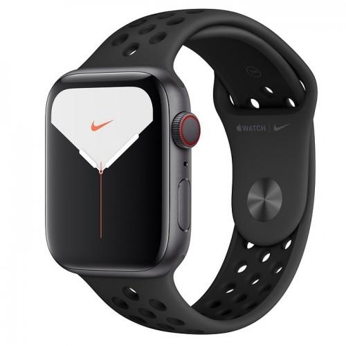 Apple Watch Series 5 Nike + 44mm GPS + LTE Space Gray Aluminum Case with Anthracite / Black Nike Sport Band (MX3A2)