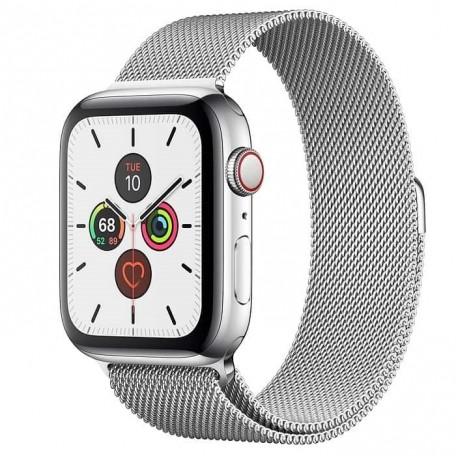 Apple Watch Series 5 44mm GPS+LTE Stainless Steel Case with Silver Milanese Loop (MWW32)