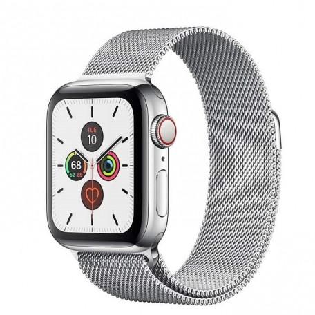 Apple Watch Series 5 40mm GPS+LTE Stainless Steel Case with Silver Milanese Loop (MWWT2)