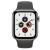 Apple Watch Series 5 40mm GPS + LTE Space Black Stainless Steel Case with Black Sport Band (MWWW2)