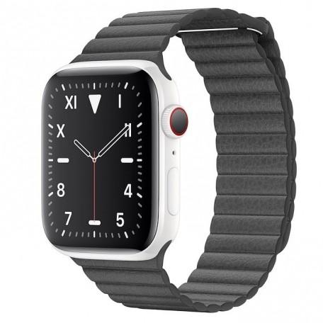 Apple Watch Series 5 Edition 44mm White Ceramic Case with Black Leather Loop (MXAC2, MWQU2)