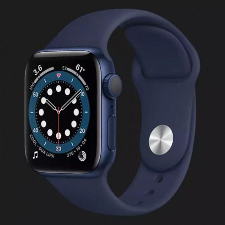 Apple Watch Series 6 44mm Blue Aluminum Case with Deep Navy Sport Band (M00J3)