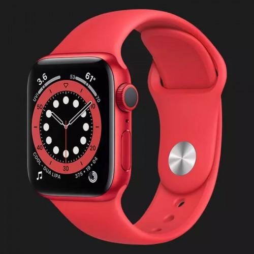 б/у Apple Watch Series 6 40mm Red Aluminum Case with Red Sport Band (M00A3)