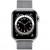 Apple Watch Series 6 40mm GPS+LTE Silver Stainless Steel Case with Silver Milanese Loop (M02V3)