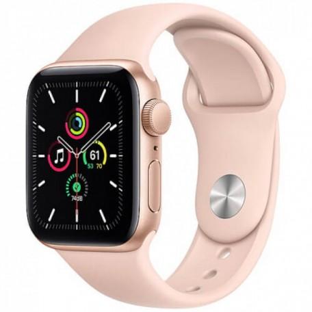 б/у Apple WATCH SE 44mm Gold Aluminium Case with Pink Sport Band (MYDR2)
