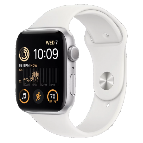 Apple Watch SE 2 44mm Silver Aluminum Case with White Sport Band (MNK23) OPENBOX