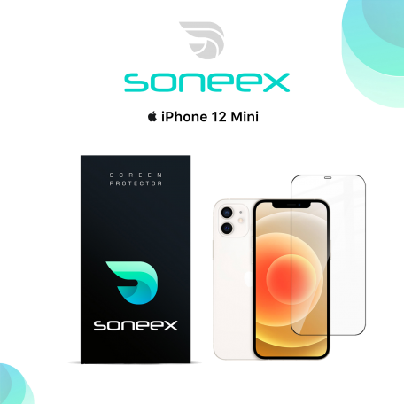 Захисне скло Soneex для iPhone 12 Mini 2.5D Full Silk Screen 0.26mm [Black]