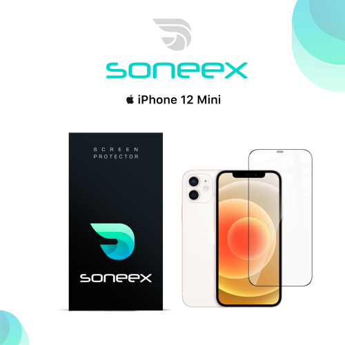 Захисне скло Soneex для iPhone 12 Mini 2.5D Full Silk Screen 0.26mm [Black]