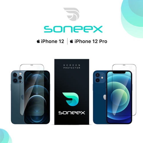 Захисне скло Soneex для iPhone 12/12 Pro 2.5D Full Silk Screen 0.26mm [Black]