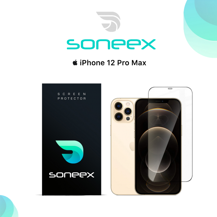 Защитное стекло Soneex для iPhone 12 Pro Max 2.5D Full Silk Screen 0.26mm[Black]