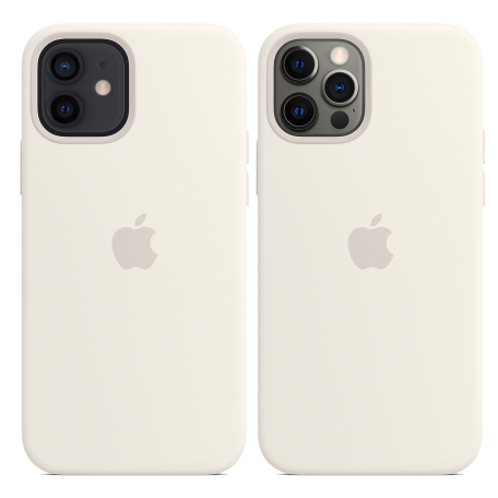 Чехол Smart Silicone Case для iPhone 12/12 Pro 1:1 Original[White]