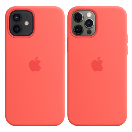 Чехол Smart Silicone Case для iPhone 12/12 Pro 1:1 Original[Pink Citrus]