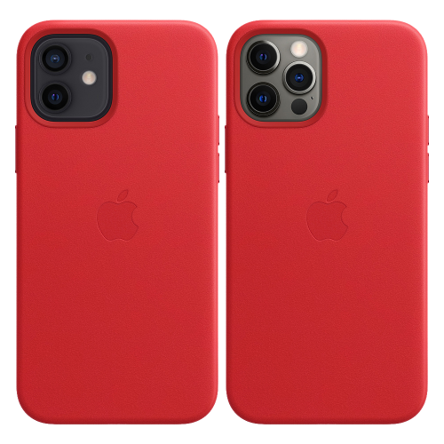 Чохол Smart Leather Case для iPhone 12/12 Pro with MagSafe 1: 1 Original [Red]