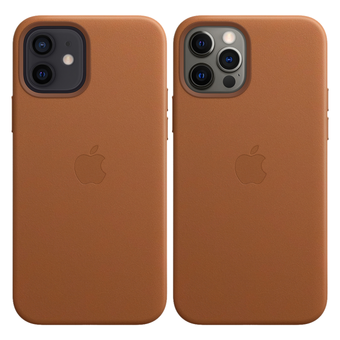 Чехол Smart Leather Case для iPhone 12/12 Pro with MagSafe 1:1 Original[Brown]