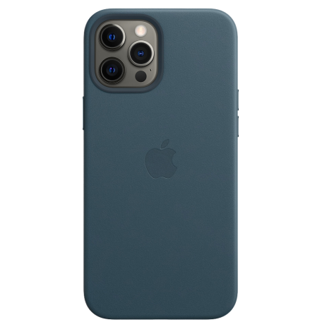 Чехол Smart Leather Case для iPhone 12 Pro Max with MagSafe 1:1 Original[Blue Lake]