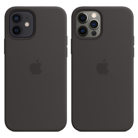Чехол Smart Silicone Case для iPhone 12/12 Pro with MagSafe 1:1 Original[Black]