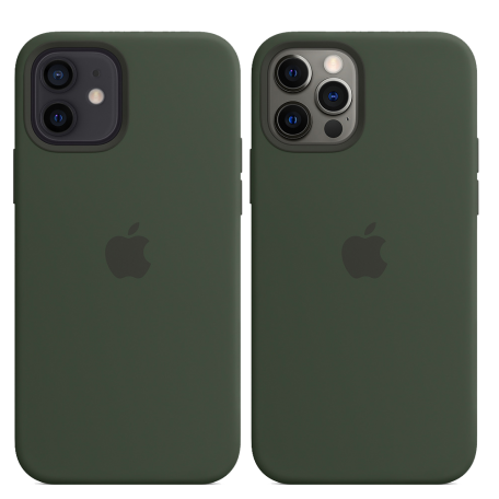 Чохол Smart Silicone Case для iPhone 12/12 Pro with MagSafe 1: 1 Original [Cyprus Green]