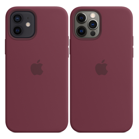 Чохол Smart Silicone Case для iPhone 12/12 Pro with MagSafe 1: 1 Original [Plum]