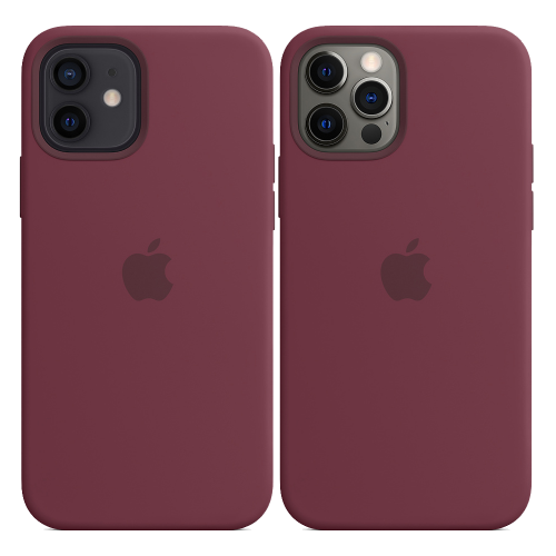 Чехол Smart Silicone Case для iPhone 12/12 Pro with MagSafe 1:1 Original[Plum]