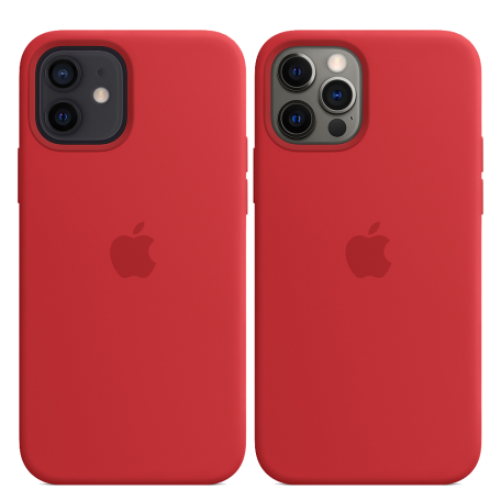 Чохол Smart Silicone Case для iPhone 12/12 Pro with MagSafe 1: 1 Original [Red]