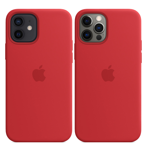 Чехол Smart Silicone Case для iPhone 12/12 Pro with MagSafe 1:1 Original[Red]