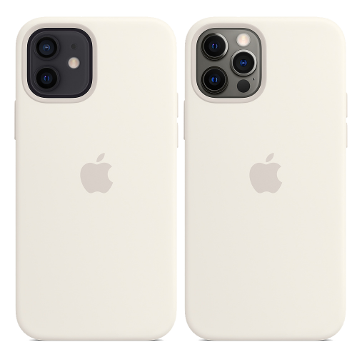 Чехол Smart Silicone Case для iPhone 12/12 Pro with MagSafe 1:1 Original[White]
