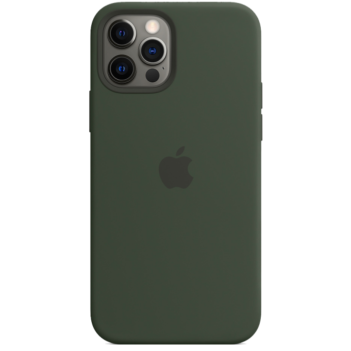 Чохол Smart Silicone Case для iPhone 12 Pro Max with MagSafe 1: 1 Original [Cyprus Green]