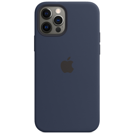 Чохол Smart Silicone Case для iPhone 12 Pro Max with MagSafe 1: 1 Original [Deep Navy]