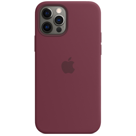 Чохол Smart Silicone Case для iPhone 12 Pro Max with MagSafe 1: 1 Original [Plum]