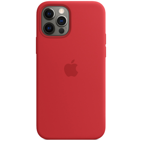 Чохол Smart Silicone Case для iPhone 12 Pro Max with MagSafe 1: 1 Original [Red]