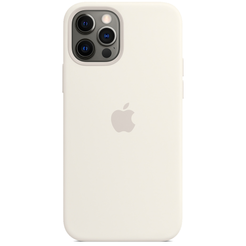 Чохол Smart Silicone Case для iPhone 12 Pro Max with MagSafe 1: 1 Original [White]