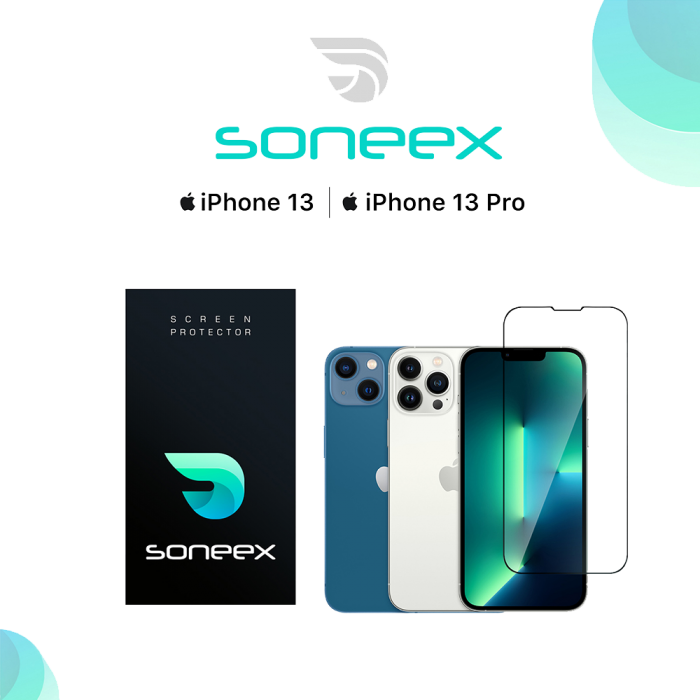 Защитное стекло Soneex для iPhone 13/13 Pro 2.5D Full Silk Screen 0.26mm