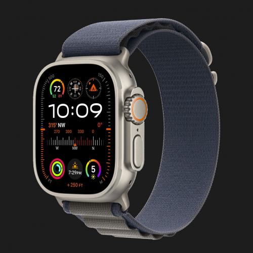Apple Watch Ultra 2 49mm GPS + LTE Titanium Case with Blue Alpine Loop (2023)