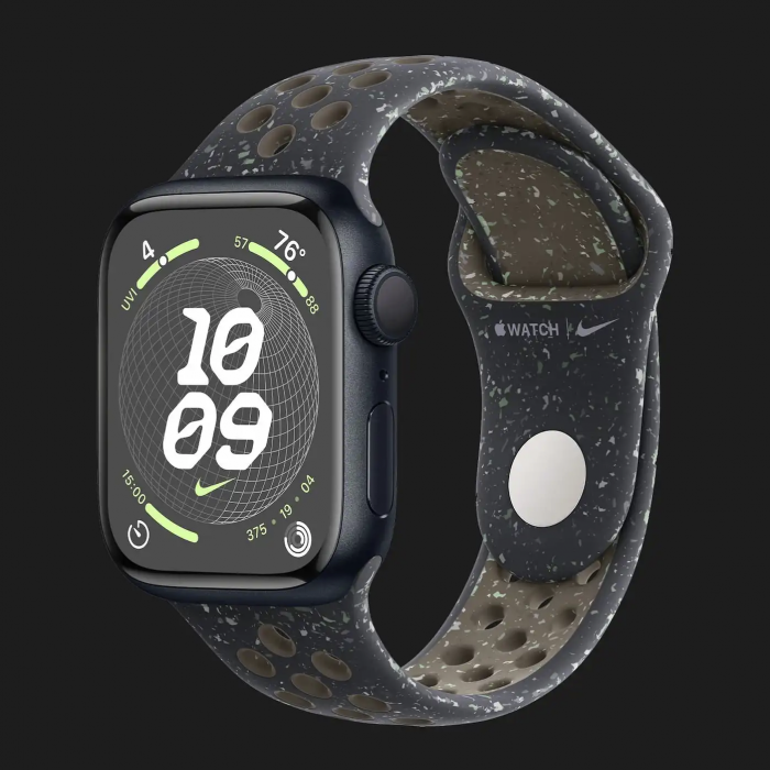Apple Watch Series 9 45mm Midnight Aluminum Case with Midnight Sky Nike Sport Band