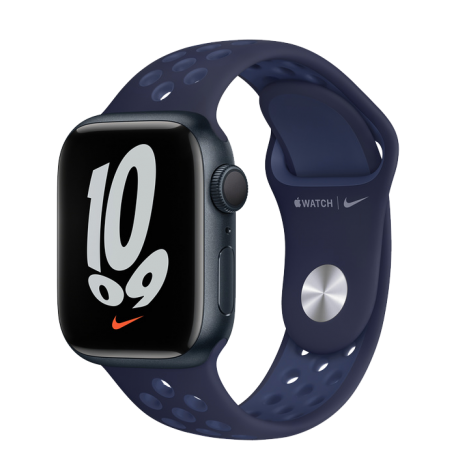 Apple Watch Series 7 Nike 41mm Midnight with Midnight Navy Sport Band